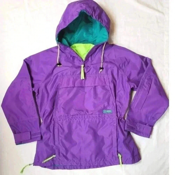 Columbia Vintage Parka Windbreaker Jacket 90s Size L - Picture 1 of 5